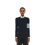 Milano Stitch Classic 4 Bar Pullover THOM BROWNE, синий - фото 8