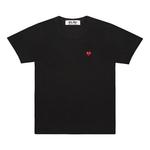 Футболка small heart t-shirt 'black' Comme Des Garcons Play, черный - фото