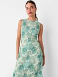 Цветочное платье без рукавов с текстурой Whistles, Blue/Multi - фото 3