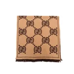 GUCCI Вязаный шарф унисекс, Brown - фото 2