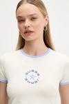Футболка Guess Jeans, бежевый - фото 4