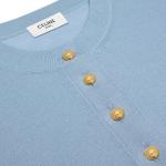 CELINE Свитер женский голубой - фото 4