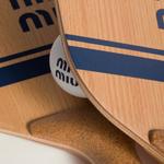 Набор деревянных пляжных ракеток MIU MIU, натуральный/синий - фото 2