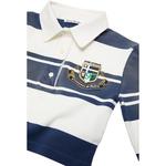 Кроп поло с длинными рукавами Acne Studios, белый/темно-синий - фото 5