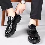 Мужские черные лоферы MODENGPAN на каблуке 3 см - фото 4