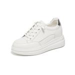 Женские низкие скейтерские кроссовки ST&SAT, белые - фото 2