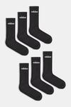 Носки 6 пар Adidas, черный - фото