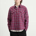 Рубашка в клетку «Четыре угла» Visvim, красный - фото 5