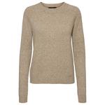 Свитер Vero Moda Doffy O-Neck, коричневый - фото 3