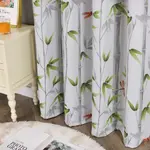 Плотные шторы с люверсами, плотные, термошторы с рисунком бамбука, белые, ВxШ 245x135 см Joyswahl - фото 9