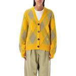 Свитер женский Burberry, оранжево-зеленый - фото 2