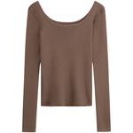 Трикотажная футболка женская Calvin Klein, PBX-Темно-серо-коричневый - фото 9