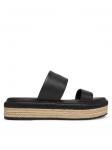 Эспадрильи Flatform Wedge Slide - He HW0HW02374 Calvin Klein, черный - фото