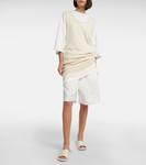 Шелковое платье миди Гарфилд The Row, экрю - фото 7