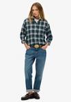 Блуза Superdry & Co Button-down blouse, Green Mix Check/Green - фото 2