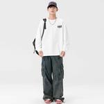 Футболка унисекс KONZEN, белый вересково-серый (с длинным рукавом) - фото 10