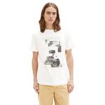 Футболка Tom Tailor Printed 1037079 T-shirt, белый - фото