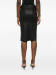 Arma кожаная юбка миди, черный - фото 4