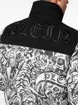 Philipp Plein пуховик с принтом, черный - фото 5