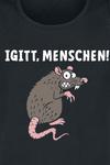 Майка-топ Tierisch Igitt, Menschen, черный - фото 2