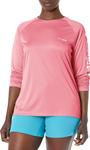 Columbia Women's Tidal Tee II Long Sleeve Hoodie, Lychee/White Logo - фото
