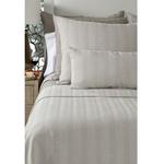 Lili Alessandra Chevron Роскошная европейская подушка, белый - фото 3