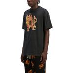 Футболка с горящей монограммой Palm Angels, черный - фото 4