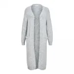 Кардиган Object Milu Lo Long, серый - фото 2