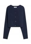 Кардиган Bershka SOFT TOUCH BUTTONED, Dark Blue - фото 4