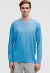 Топ lululemon METAL VENT TECH LONG SLEEVE, Pelican Cornflower/Light Blue - фото