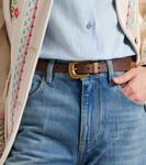 Кожаный ремень VLogo Valentino Garavani, Chocolate Chip - фото 2