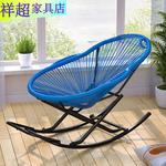 Vinoya Кресло-качалка из ротанга large x-shaped - фото