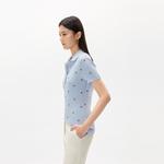 Женская поло Tommy Hilfiger, синий - фото 8