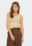 Топ Saint Tropez GARIMA TANK, Brown Rice Melange/Brown - фото