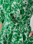 Цветочное платье-рубашка Eleanor Crew Clothing, Light Green/White - фото 4