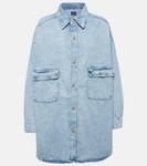 Джинсовая куртка оверсайз AG Jeans, Blu - фото