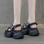 Сандалии женские Shoe Cabinet Floral Language, черный - фото 5