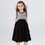 Disney Платье Black White Stripes для детей 3-7 лет - фото 7