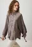 Блуза Touché Privé Button-down blouse, Brown - фото 5