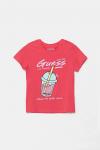 Детская футболка Guess, розовый - фото