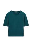 Футболка Massimo Dutti CREW NECK WITH SHORT SLEEVES, Dark Blue - фото 5
