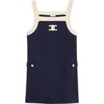 Платье Triomphe без рукавов CELINE, синий - фото 3