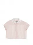 Полосатая рубашка Dondup Kids, розовый - фото