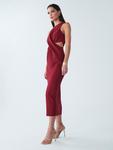 Макси платье BWLDR Newark, Burgundy - фото 6