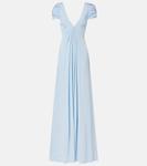 Шелковое платье Markarian, Ocean Blue - фото