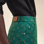 Юбка джинсовая женская Hermes, зеленый - фото 4