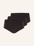Комплект из 3 трусов на талии из модала. Triumph, черный - фото