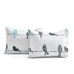 Одеяло Lush Decor Rowley Birds Набор из 7 предметов, цвет Blue Gray - фото 5