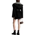 Пальто женское Louis Vuitton, черный / серый - фото 3