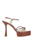 Сандалии Casadei, коричневый - фото